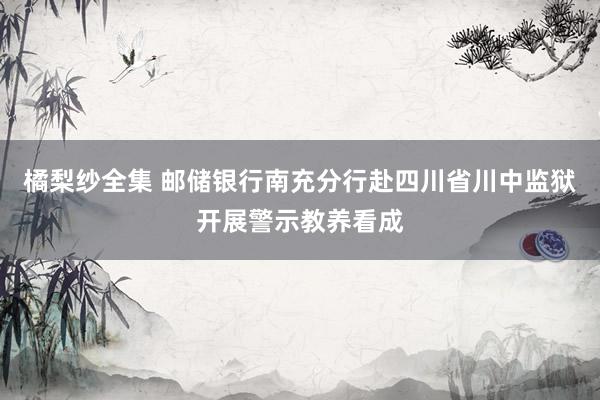 橘梨纱全集 邮储银行南充分行赴四川省川中监狱开展警示教养看成