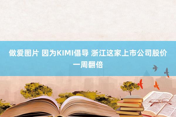 做爱图片 因为KIMI倡导 浙江这家上市公司股价一周翻倍